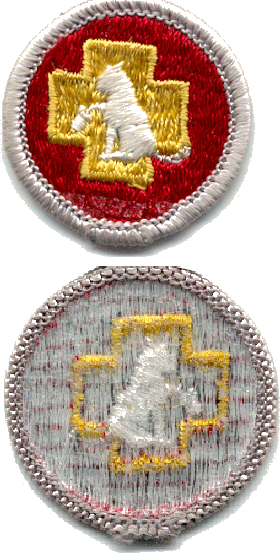 File:First Aid to Animals merit badge, type H silver error.png