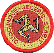 Triskelion insigne van Manx Scouts