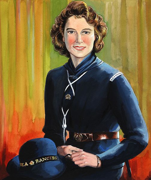 File:INF3-81 HRH Princess Elizabeth in uniform of Sea Rangers (cropped).jpg