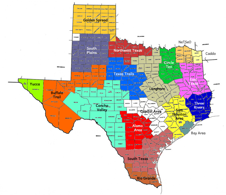 BSA Councils service Texas (2019)