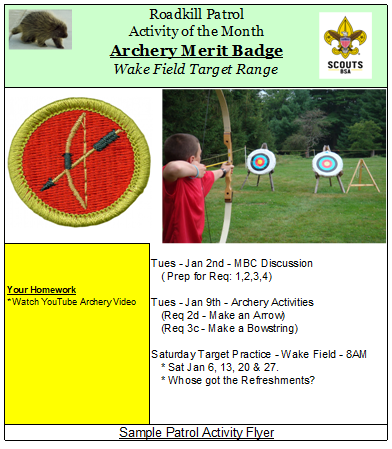 Archery Merit Badge Activity Planner - ScoutWiki