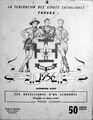 Calendrier de la fédération des scouts catholiques du Canada de 1956, illustré par Pierre Joubert
