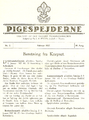 Titelbladet fra Pigespejderne 1927. Bemærk liljen - trekløveren blev først indført 1931 som pigespejdernes fælles logo.