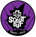 Coördinatorenbadge Scout Out 2018 (bedankje van het team voor coördinatoren)