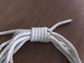 Pull the other working end to tighten the bight and complete the knot