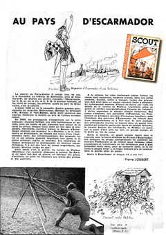 Le jeu d'Escarmador, décrit dans la revue Scout