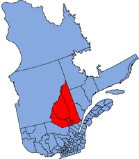 La région du Saguenay-Lac-Saint-Jean dans la province de Québec