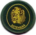 Distintivo per i membri della Botswana Scouts Association