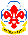 Alternate badge of the Kuzey Kıbrıs Türk İzcileri, modified to be politically neutral