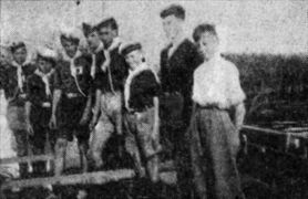 Al de zeeverkenners in juli 1949