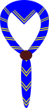 foulard du groupe : Bleu à deux liseré or